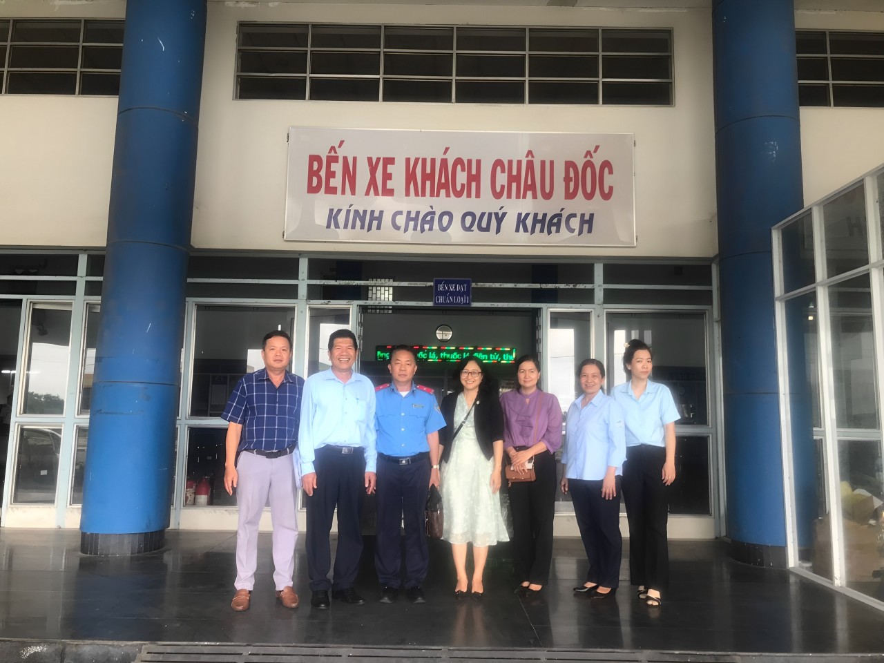 BẾN XE KHÁCH CHÂU ĐỐC TIẾP ĐOÀN KIỂM TRA CÔNG TÁC PHÒNG, CHỐNG TÁC HẠI CỦA THUỐC LÁ