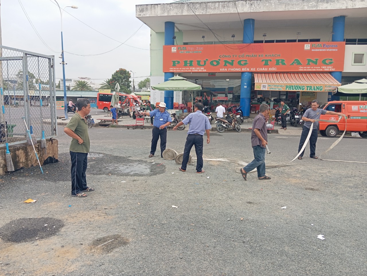 Bến xe khách Châu Đốc: Tăng cường công tác phòng cháy chữa cháy trước, trong và sau tết Nguyên đán 2024